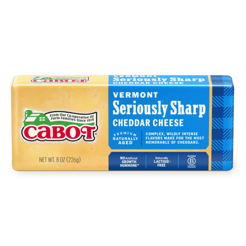Cabot Cheese Seriously Sharp Yellow 8oz. - East Side Grocery