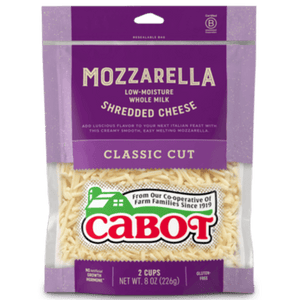 Cabot Cheese Shredded Mozzarella 8oz. - East Side Grocery
