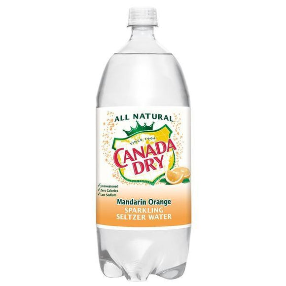Canada Dry seltzer Mandarin Orange 1 Liter - East Side Grocery