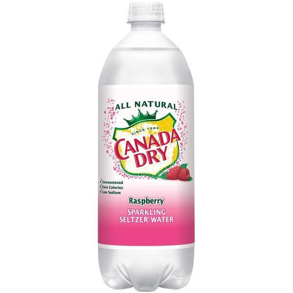 Canada Dry seltzer Raspberry 1 Liter - East Side Grocery