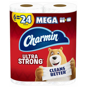 Charmin Toilet Paper Ultra Strong Mega Roll 6 Pack - East Side Grocery
