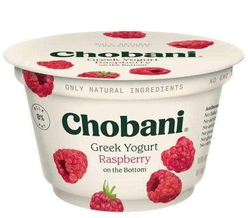 Chobani Greek Yogurt 0% Raspberry 5.3oz - East Side Grocery