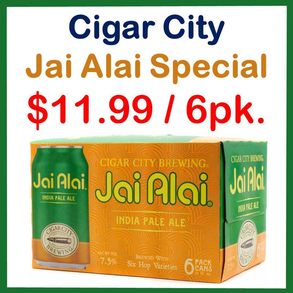 Cigar City Jai Alai 6 Pack Special - East Side Grocery