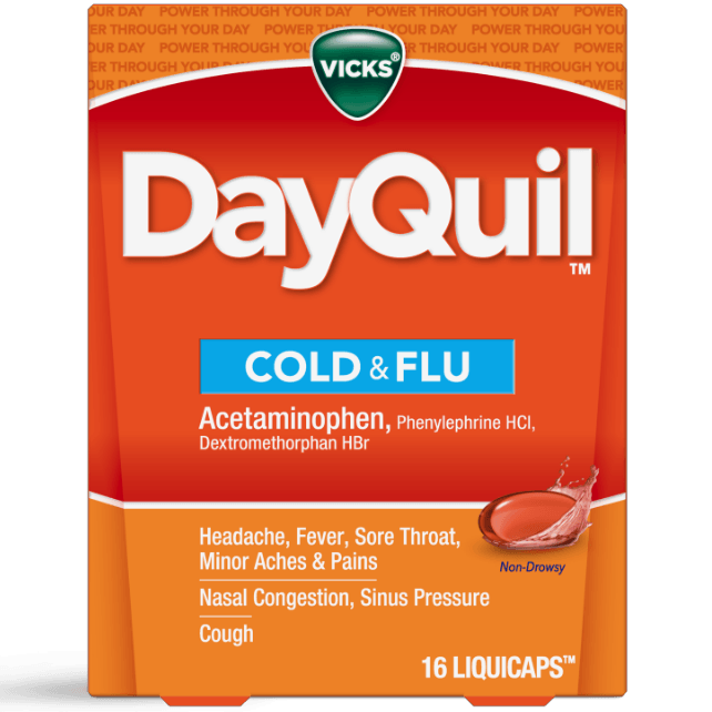 Dayquil LiquiCaps Cold & Flu 16 Count - East Side Grocery