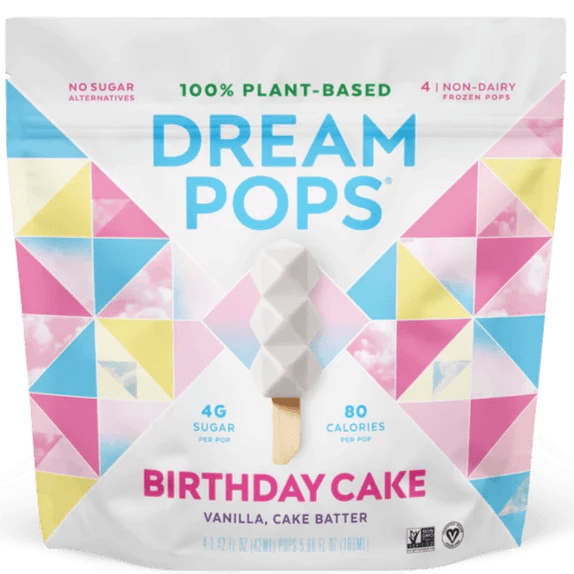 Dream Pops Birthday Cake 4 Pack - East Side Grocery