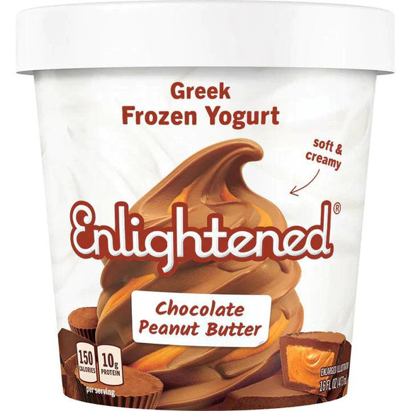 Enlightened Greek Frozen Yogurt Chocolate Peanut Butter - East Side Grocery