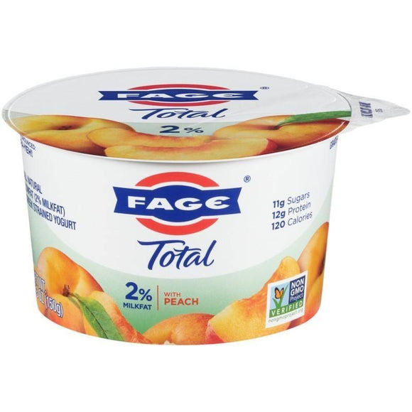 Fage Total Yogurt 2% Peach 5.3oz. - East Side Grocery