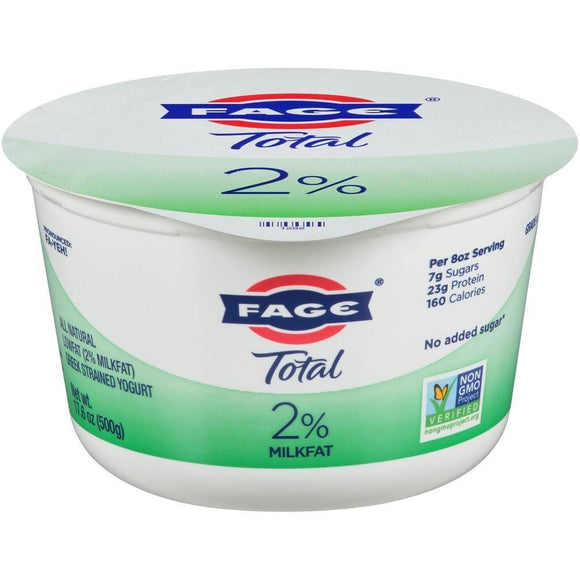 Fage Total Yogurt 2% Plain 17.6oz. - East Side Grocery
