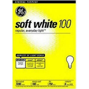 GE Soft White Incandescent Light Bulbs 100 Watt - East Side Grocery