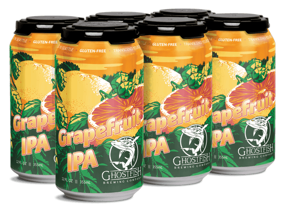 Ghostfish Grapefruit IPA 12oz. Can - East Side Grocery