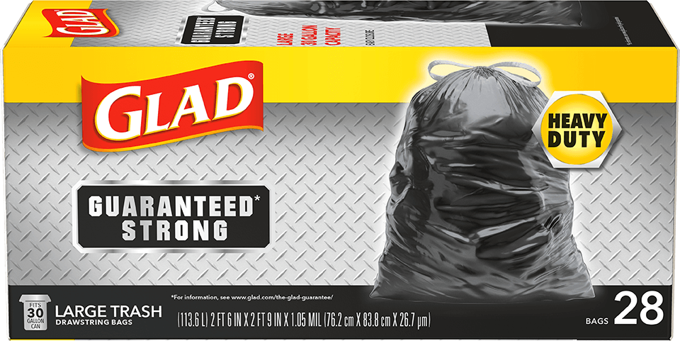 Glad Large Trash Bag 30 Gallon - East Side Grocery