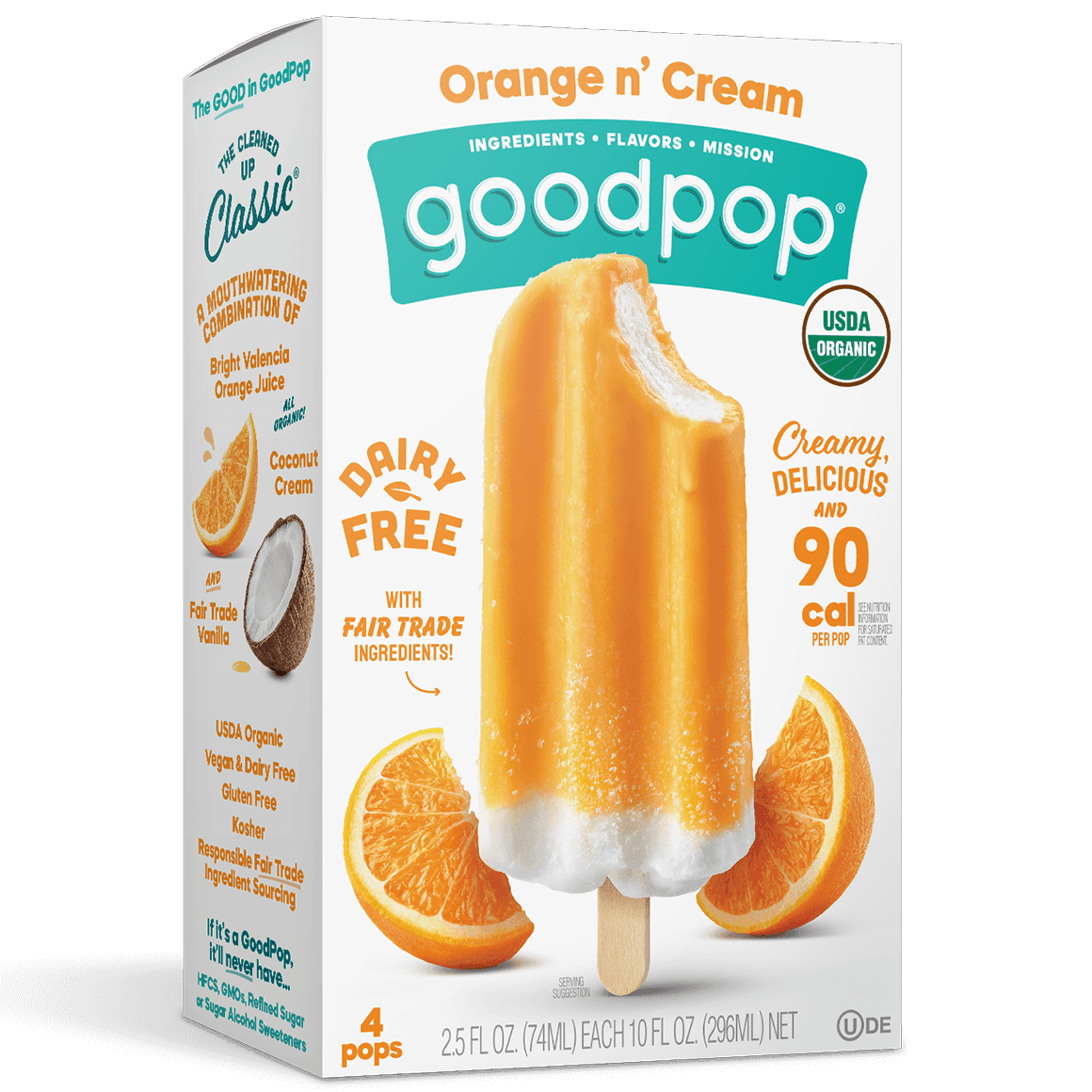 Good Pop Orange n' Cream 4pack - East Side Grocery