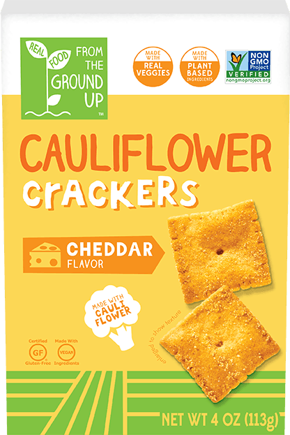 Ground Up Cauliflower Cracker Cheddar 4oz. - East Side Grocery