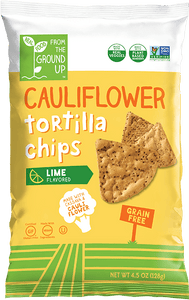 Ground Up Cauliflower Tortilla Chips Lime - 4.5oz. - East Side Grocery