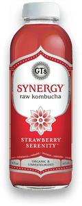 GT'S Synergy Kombucha Strawberry Serenity 16oz. - East Side Grocery