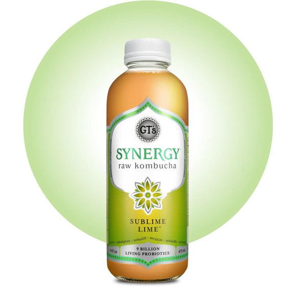 GT'S Synergy Kombucha Sublime Lime 16oz. - East Side Grocery