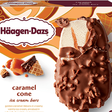 Haagen Dazs Ice Cream Bar Caramel Cone 3oz. - East Side Grocery