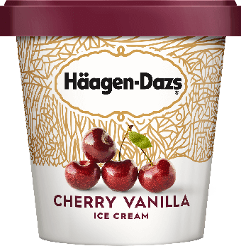 Haagen Dazs Ice Cream Cherry Vanilla 14oz. - East Side Grocery
