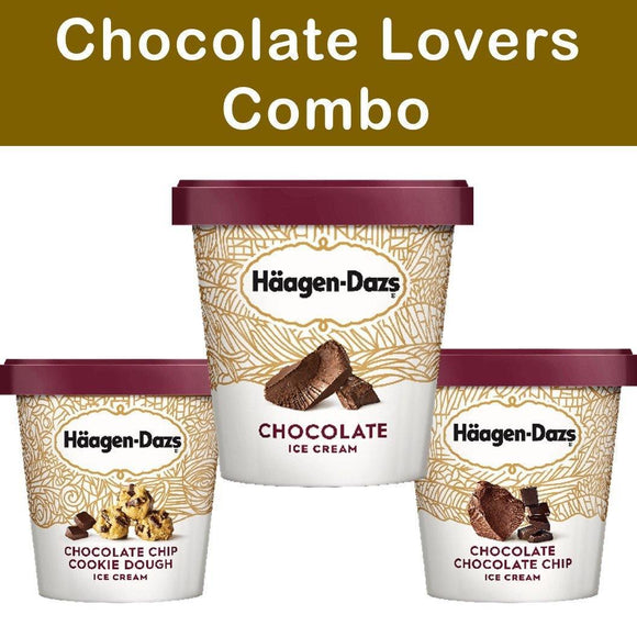 Haagen Dazs Ice Cream Chocolate Lovers Combo 3 Pack - East Side Grocery