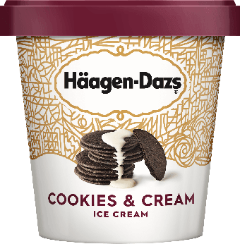 Haagen Dazs Ice Cream Cookies & Cream 14oz. - East Side Grocery
