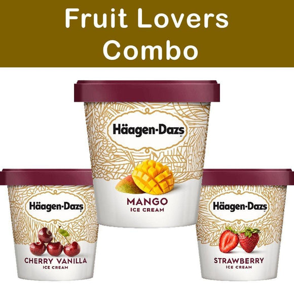 Haagen Dazs Ice Cream Fruit Lovers Combo 3 Pack - East Side Grocery