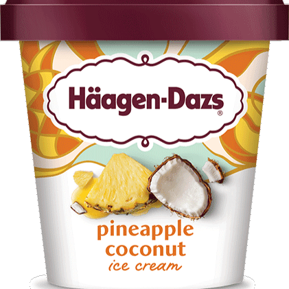 Haagen Dazs Ice Cream Pineapple Coconut 14oz. - East Side Grocery