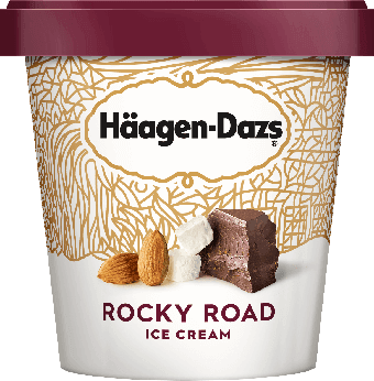 Haagen Dazs Ice Cream Rocky Road 14oz. - East Side Grocery