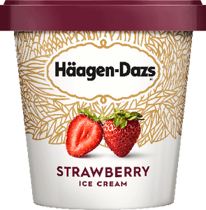 Haagen Dazs Ice Cream Strawberry 14oz. - East Side Grocery