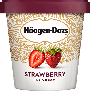 Haagen Dazs Ice Cream Strawberry 14oz. - East Side Grocery
