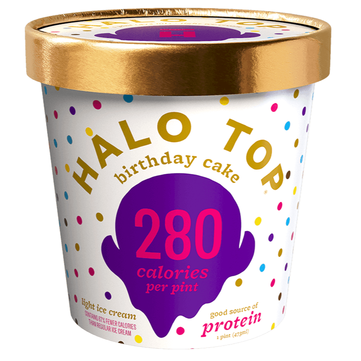 Halo Top Ice Cream Birthday Cake 16oz. - East Side Grocery