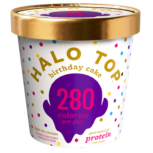 Halo Top Ice Cream Birthday Cake 16oz. - East Side Grocery