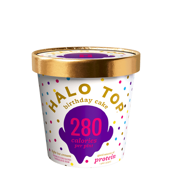 Halo Top Ice Cream Birthday Cake 16oz. - East Side Grocery