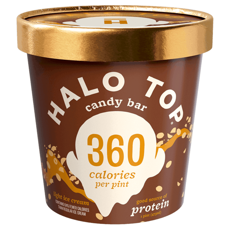 Halo Top Ice Cream Candy Bar 16oz. - East Side Grocery