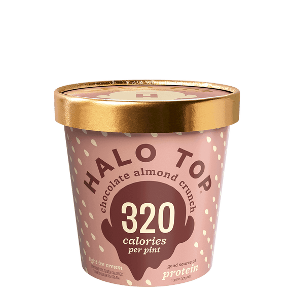 Halo Top Ice Cream Chocolate Almond Crunch 16oz. - East Side Grocery
