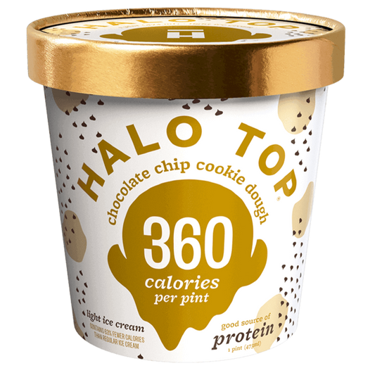 Halo Top Ice Cream Chocolate Chip Cookie Dough 16oz. - East Side Grocery