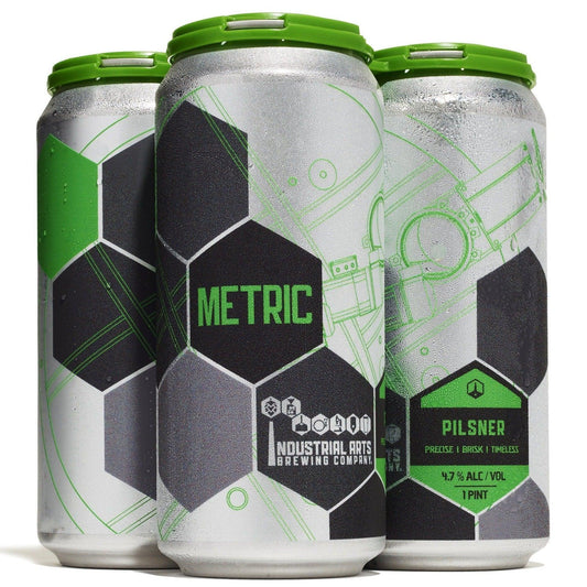 Industrial Arts Metric Pilsner 16oz. Can - East Side Grocery