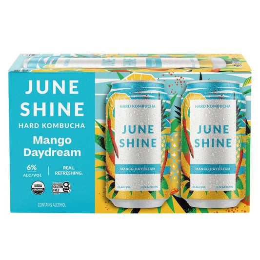 Juneshine Hard Kombucha Mango Daydream 12oz. Can - East Side Grocery