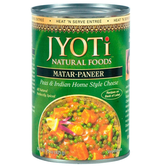 Jyoti Foods Matar Paneer 15oz. Can - East Side Grocery