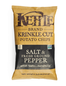 Kettle Chips Krinkle Cut Salt & Pepper  5oz. - East Side Grocery