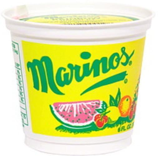 Marinos Italian Ice Cup Lemon 6oz. - East Side Grocery