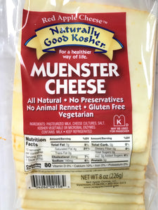 Naturally Kosher Muenster Sliced Cheese 8oz. - East Side Grocery