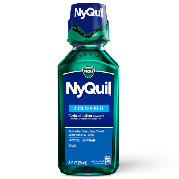 Nyquil Liquid Cold & Flu 8oz. - East Side Grocery