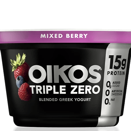 Oikos Triple Zero Mixed Berry Yogurt 5.3oz - East Side Grocery