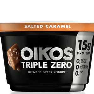 Oikos Triple Zero Salted Caramel Yogurt 5.3oz - East Side Grocery