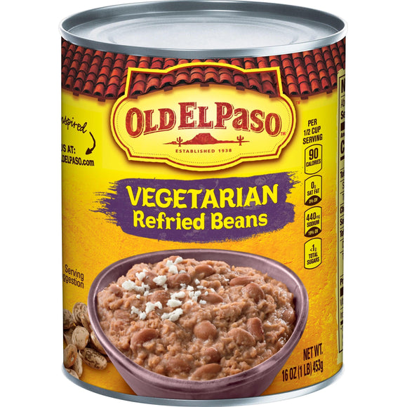 Old El Paso Vegetarian Refried Beans 16oz. - East Side Grocery