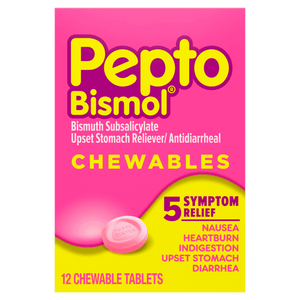 Pepto Bismol - 12 Chewable Tablets - East Side Grocery