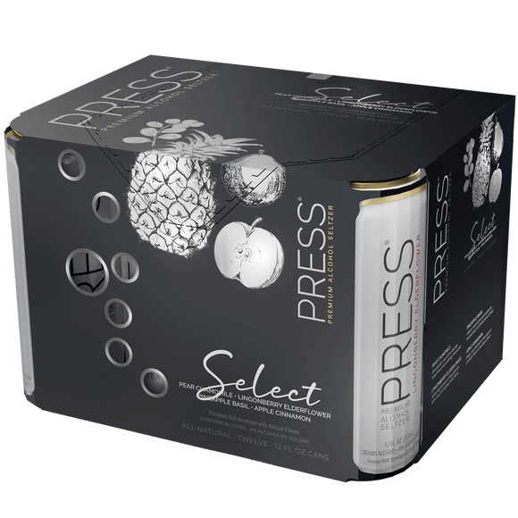 Press Hard Seltzer Select Variety Pack 12oz. Can - East Side Grocery