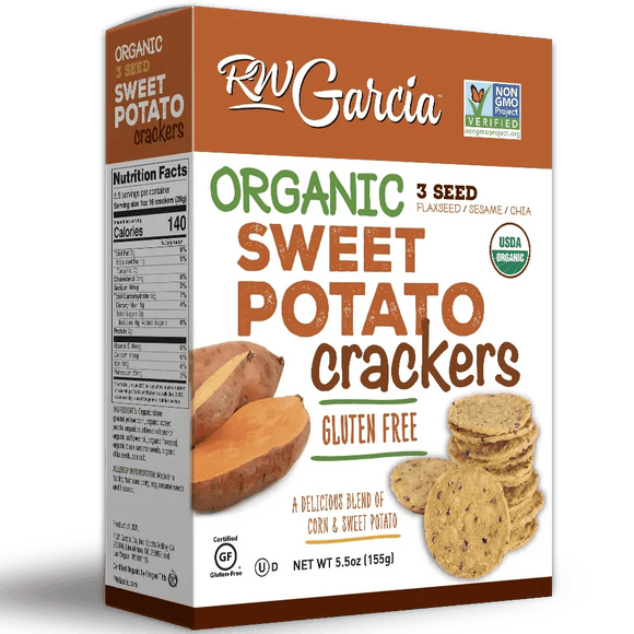 R W Garcia Sweet Potato Cracker 5.5oz. - East Side Grocery
