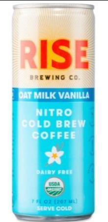 Rise Brewing Cold Brew Oat Milk Vanilla 7oz. Can - East Side Grocery
