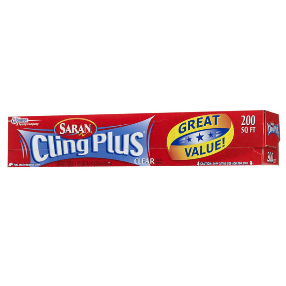 Saran Cling Plus Plastic Wrap - 200 Sq.Ft - East Side Grocery